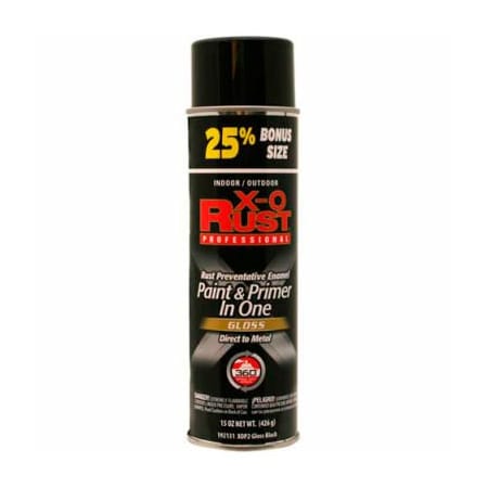 General Paint Spray Paint, Safety Black, Gloss, 15 oz 192131